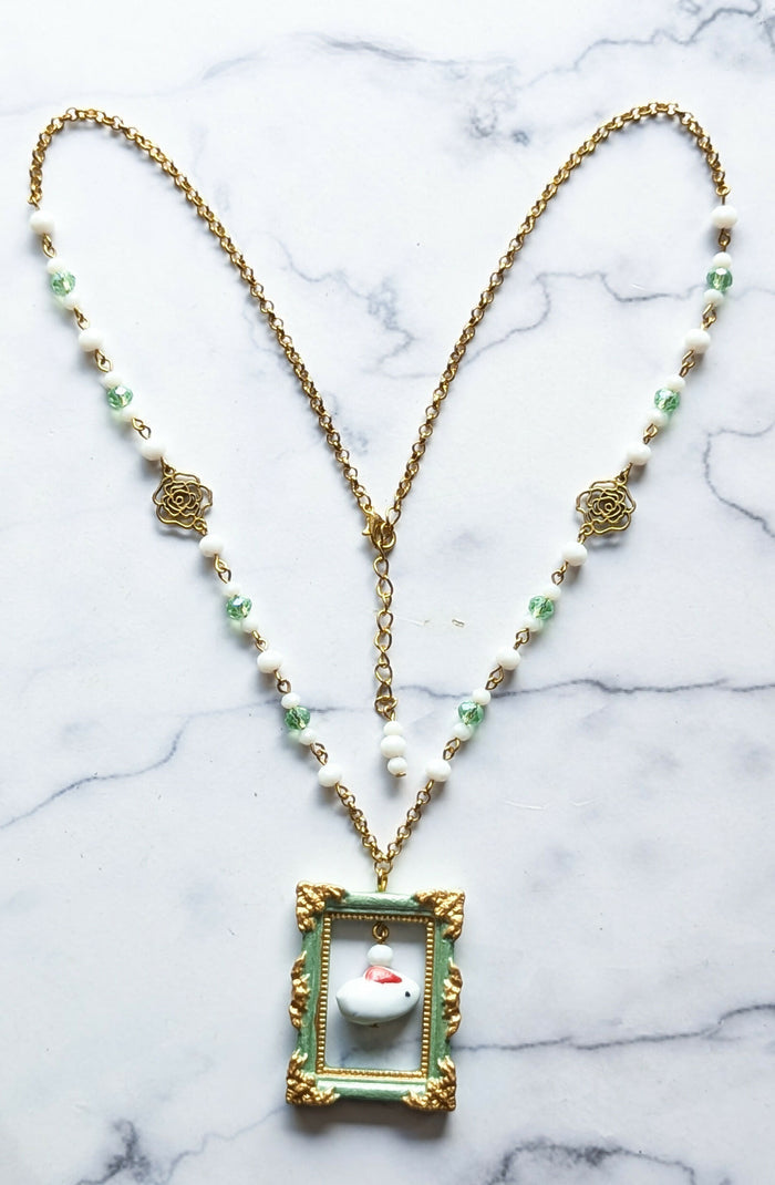 Bunny Frame Necklace