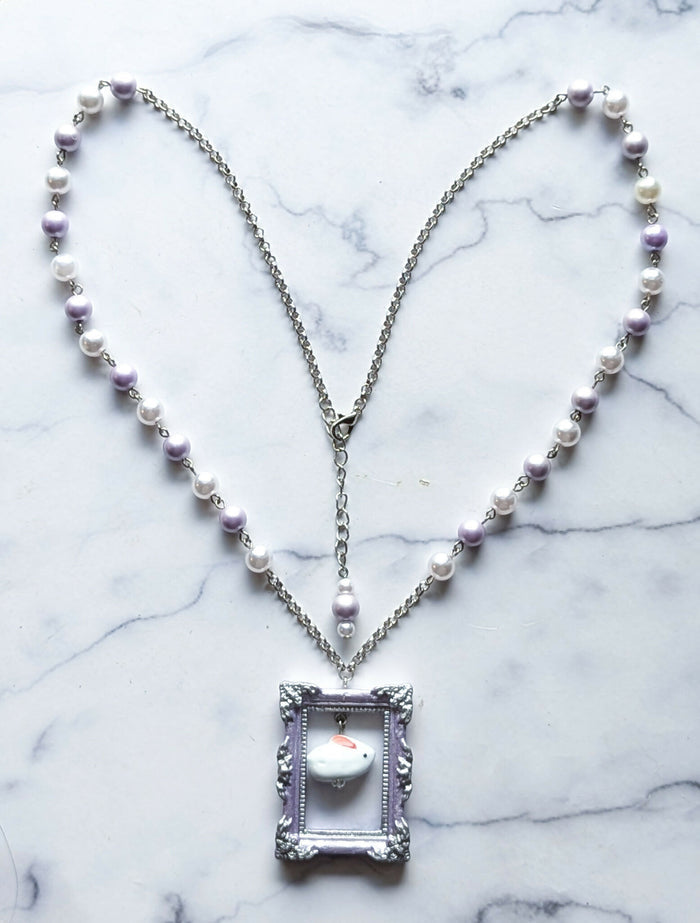 Bunny Frame Necklace