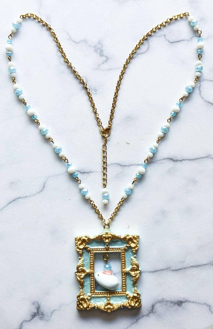 Bunny Frame Necklace