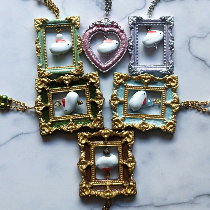 Bunny Frame Necklace