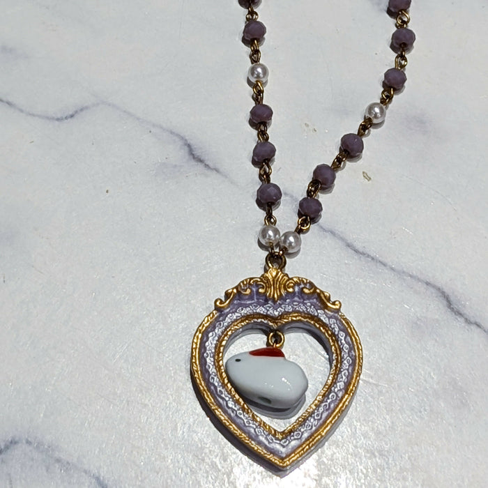 Bunny Frame Necklace