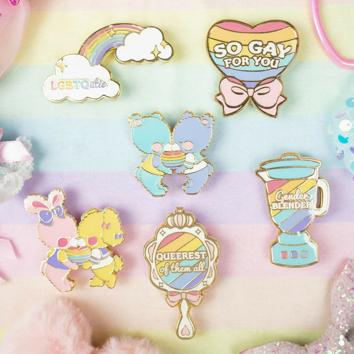 Bunny Lovers Pin - Pride