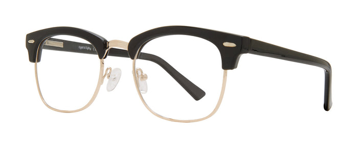 DebSpecs Buster Black Gold eyewear