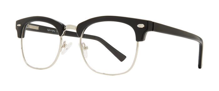 DebSpecs Buster Black Silver eyewear