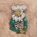 Butterfly Cage Enamel Pin