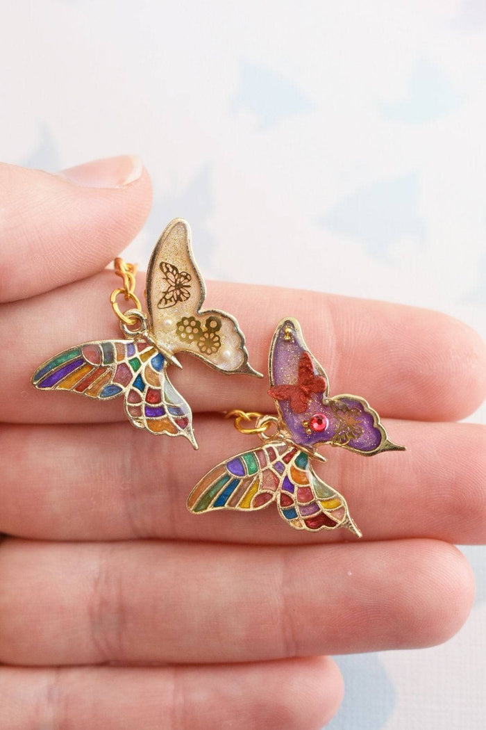 Butterfly Dream Crystal Keychain - Lolita Collective