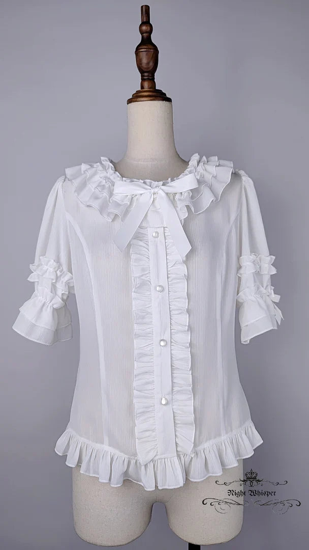 Button Down Chiffon Blouse