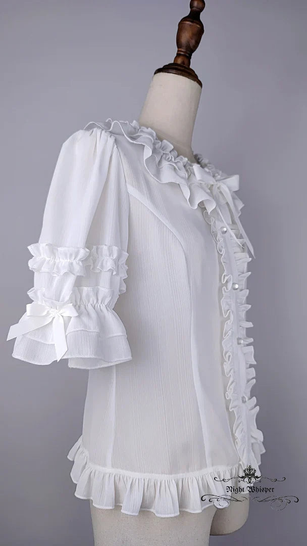Button Down Chiffon Blouse