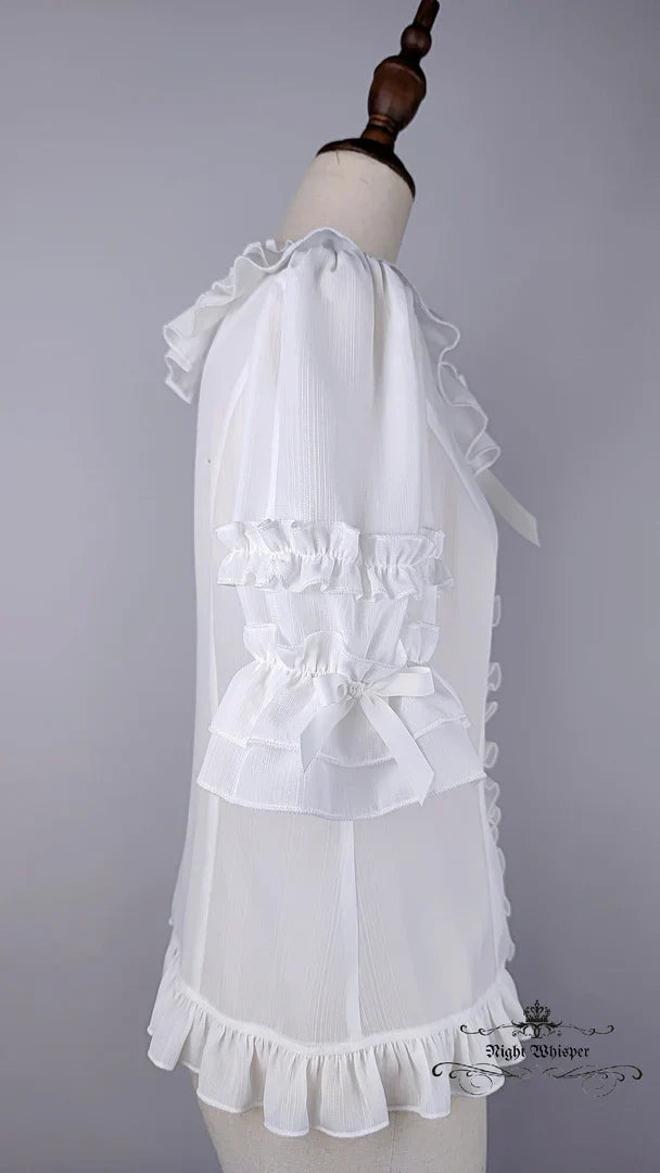 Button Down Chiffon Blouse