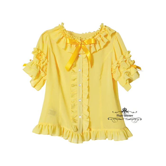 Button Down Chiffon Blouse
