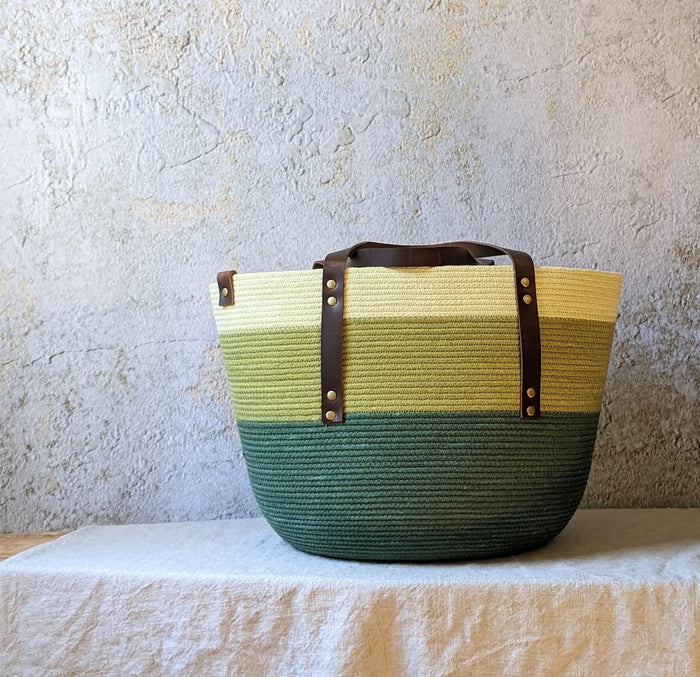 Calliope Rope Basket Tote Large
