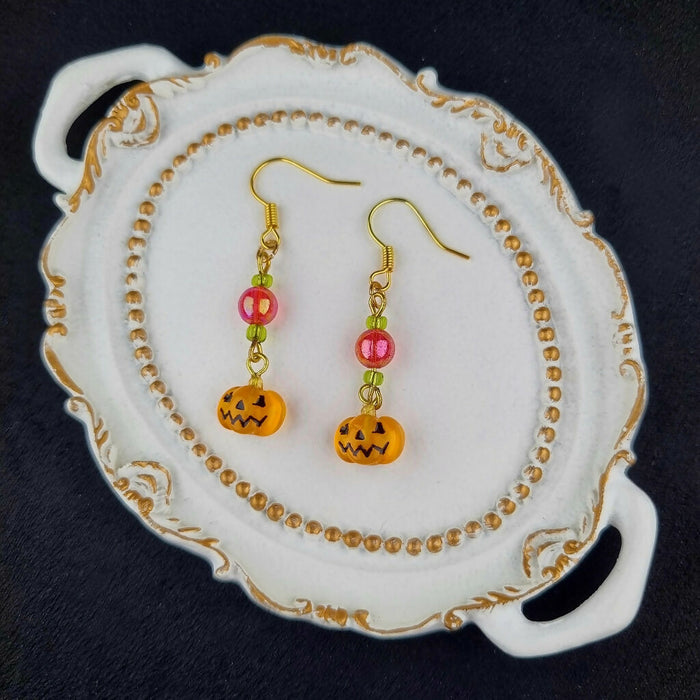 Candied Pumpkin Earrings