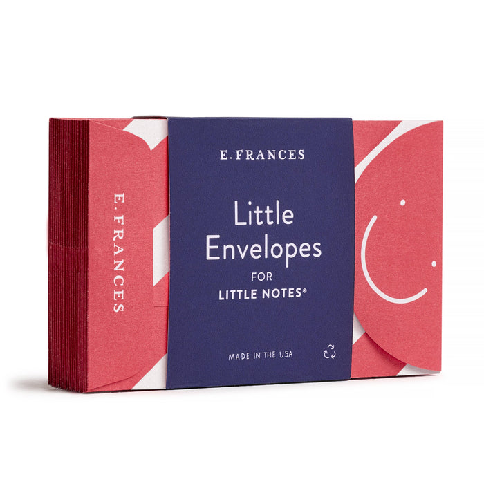 Candy Cane Stripe Little Note Envelopes - Set of 20