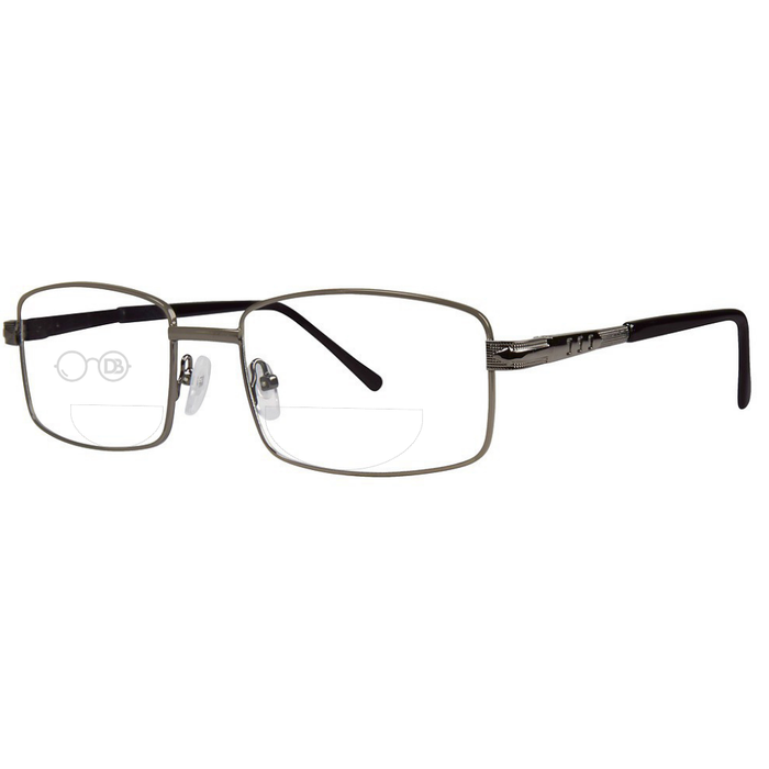 Gunmetal / Top .50 - Bottom 1.50
