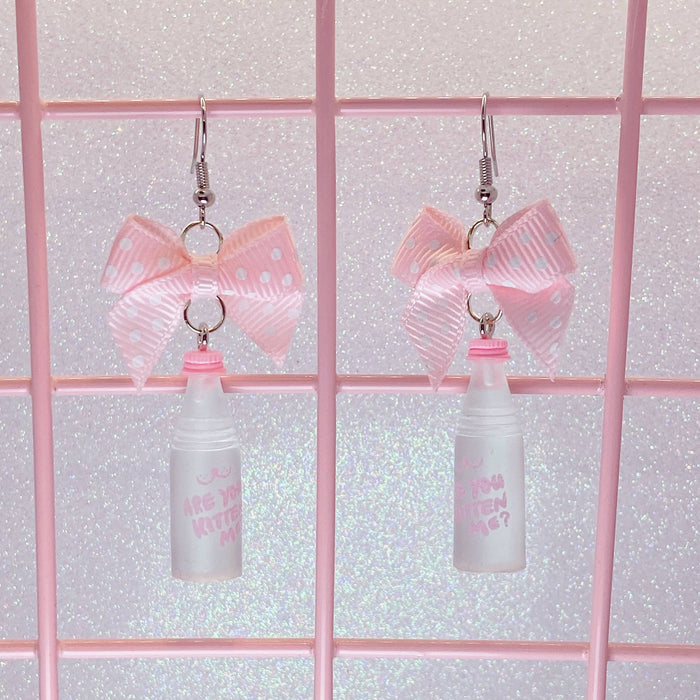 Cat Soda Earrings (3 Colors) - Lolita Collective
