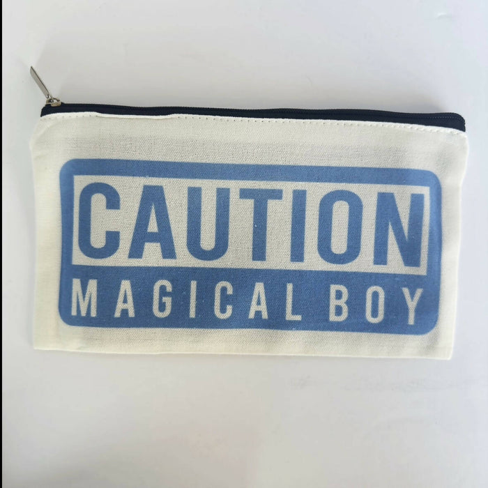 Caution Zipper Pouch