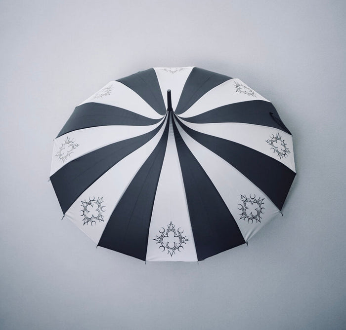 Charcoal Gothic Ornament Umbrella