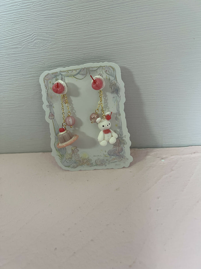 Cherry Bunny Earrings