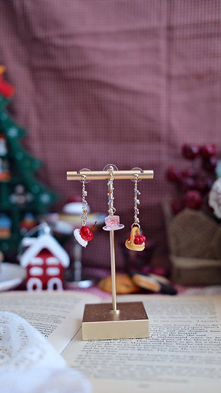 Cherry & Tea Set Earrings