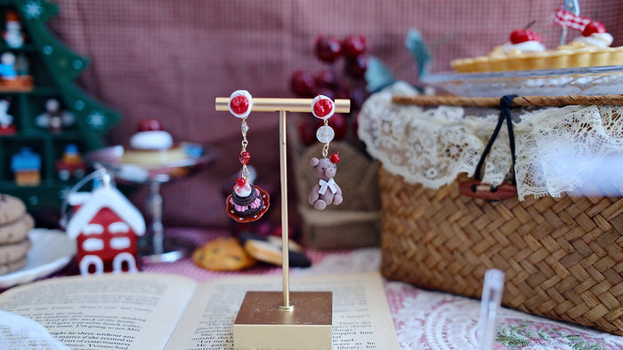 Cherry Teddy Earrings