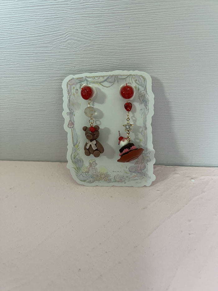Cherry Teddy Earrings