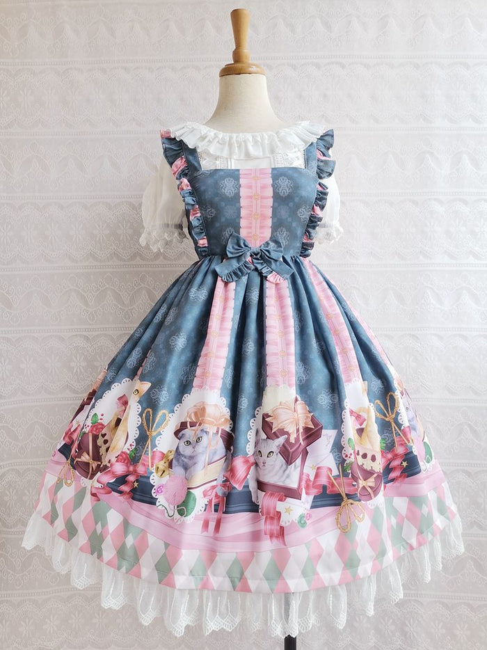 Chocolate Meow Jumperskirt - Lolita Collective