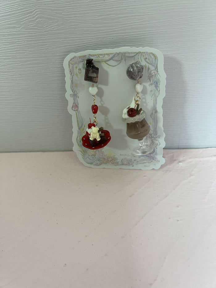 Chocolate Milkshake Earrings