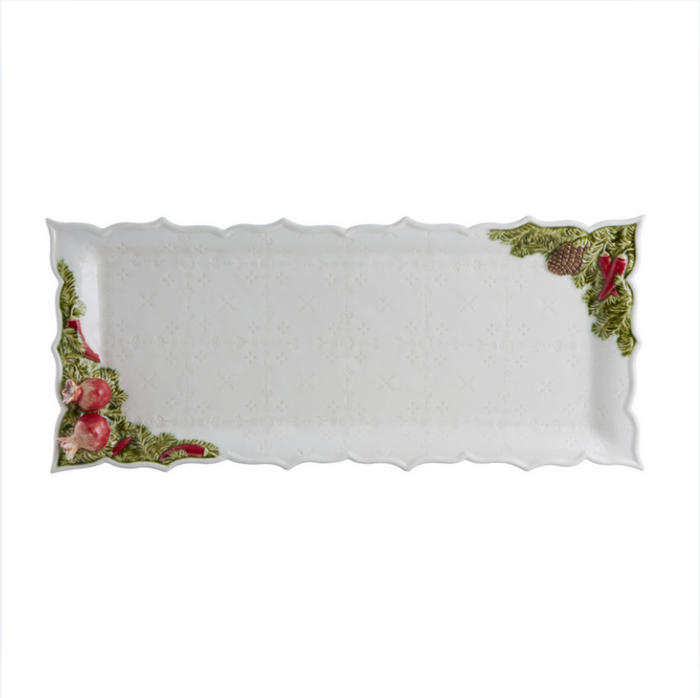 Christmas Garland Servingware Portuguese Pottery