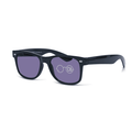 DebSpecs Classic Bifocal Sunglasses Readers pa9002 bfap Black Black lens angled view
