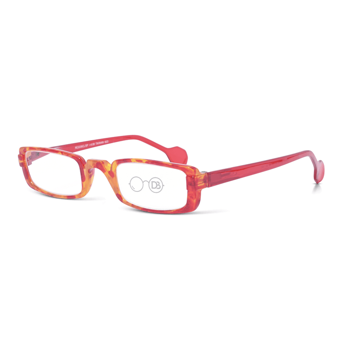 DebSpecs Half Eye Colorful Reading Glasses pa3339clsp Red angled view