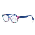 DebSpecs Colorful Round Readers R649s 1 Blueberry angled view