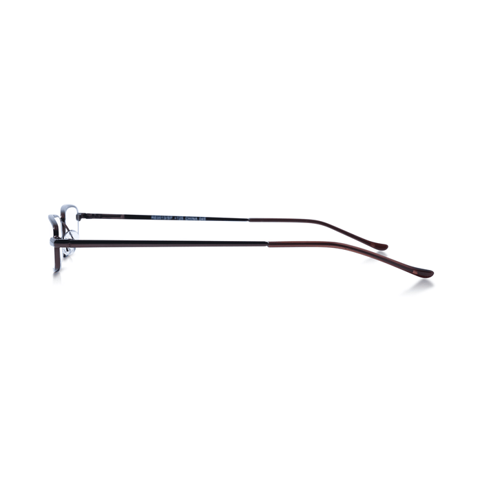 DebSpecs Compact Wire Rectangle Readers with Case pa0013 Bronze side view