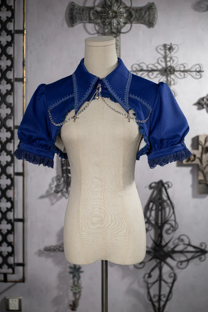 Contract Cross Puff Sleeve Bolero