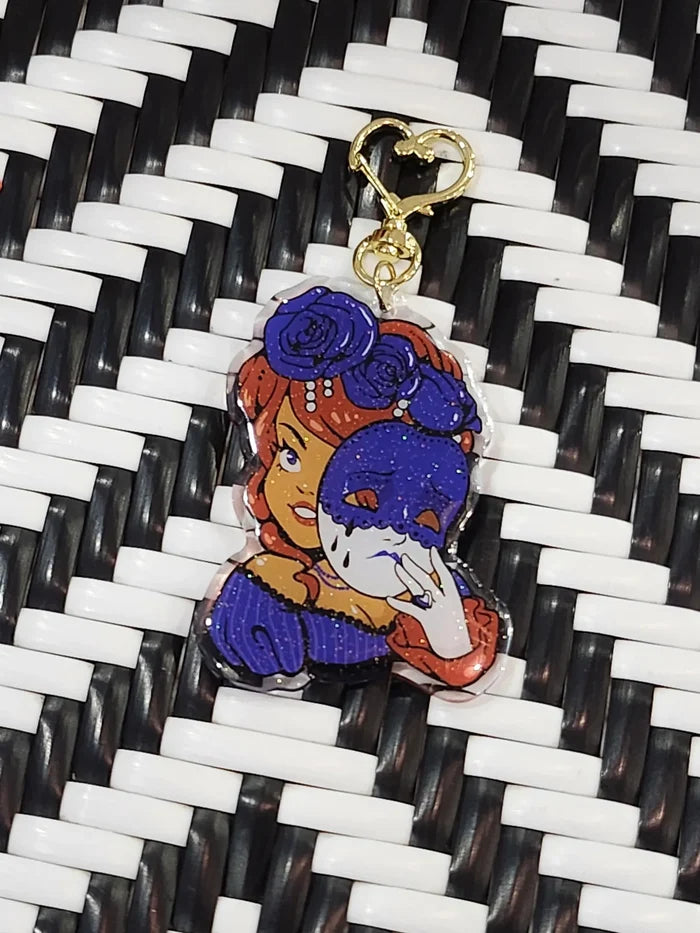 Crying Mask Masquerade Keychain