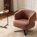 Cuddle-style leisure swivel sofa chair, suitable for balconies, studies and living rooms,  Red