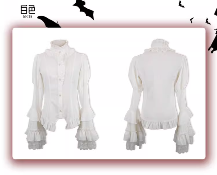 Dark Fragrance Bat Sleeve Blouse