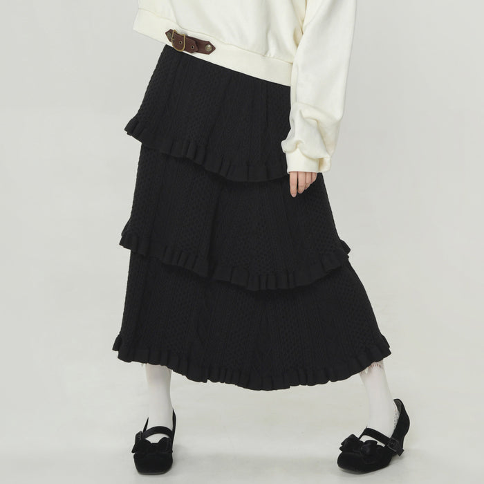 Days of Dozing with Cats: Cable Knit Skirt
