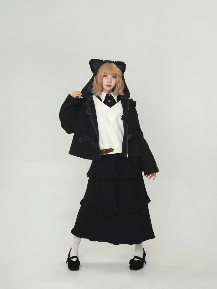 Days of Dozing with Cats: Cable Knit Skirt
