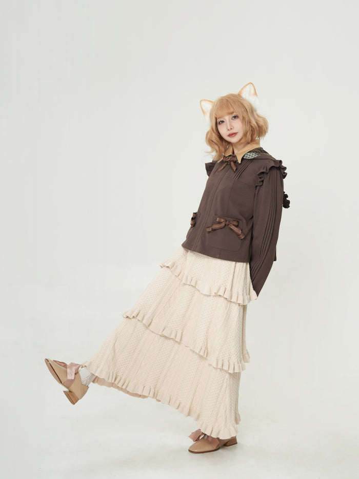 Days of Dozing with Cats: Cable Knit Skirt