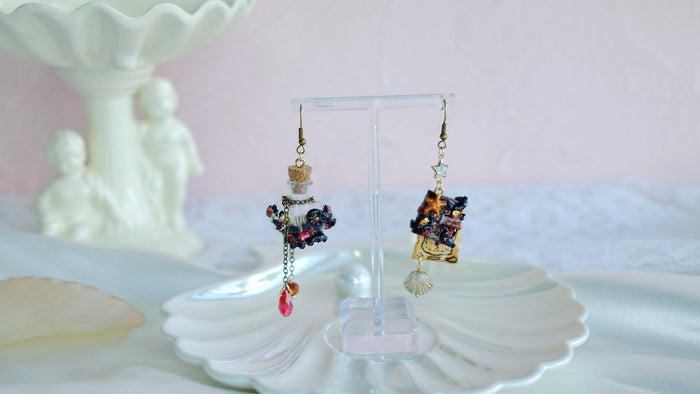 Deep Sea Bottle Earrings