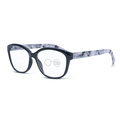 DebSpecs Designer Colorful Bifocal Readers oc536bf Black angled view