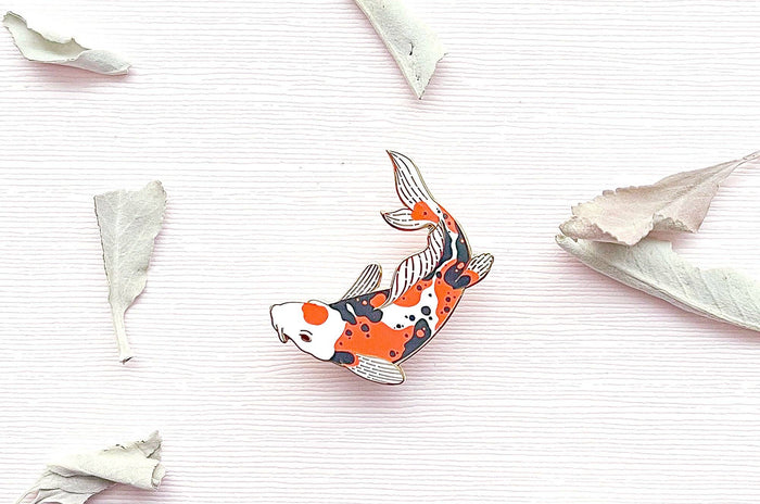 Doitsu Sanke Koi Enamel Pin