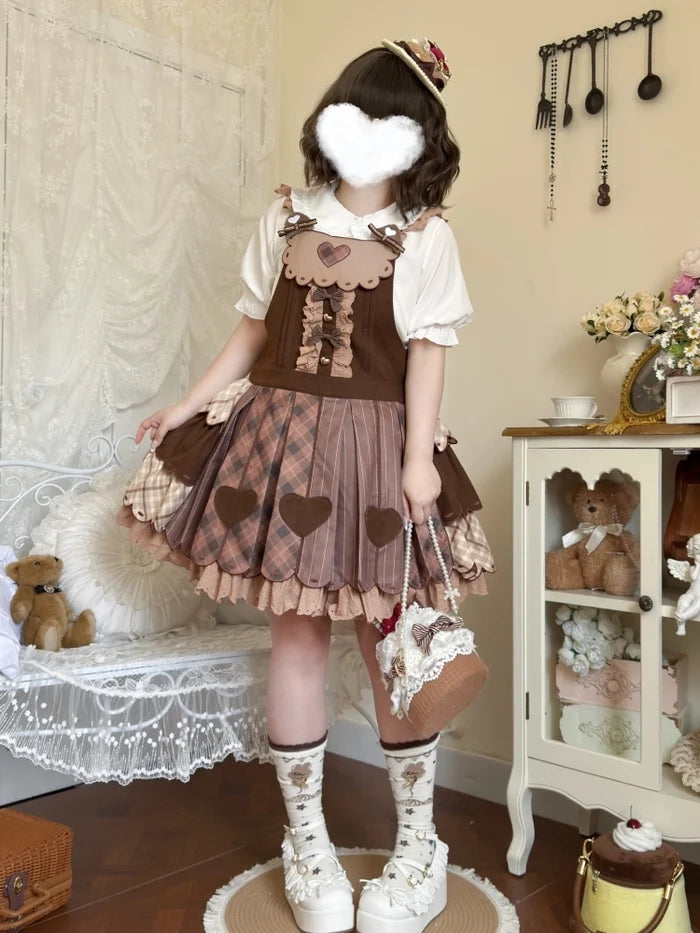 Doll Collar Short Sleeve Blouse