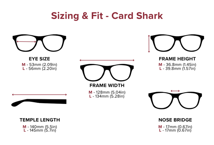 DebSpecs Large-size eyewear fit guide Card Shark 1280 1280