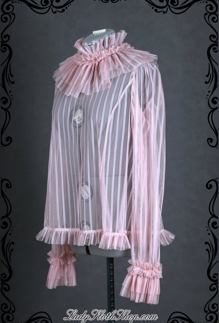 Elegant Mesh Blouse