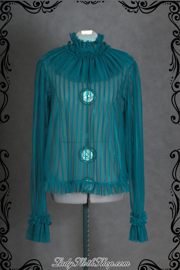 Elegant Mesh Blouse