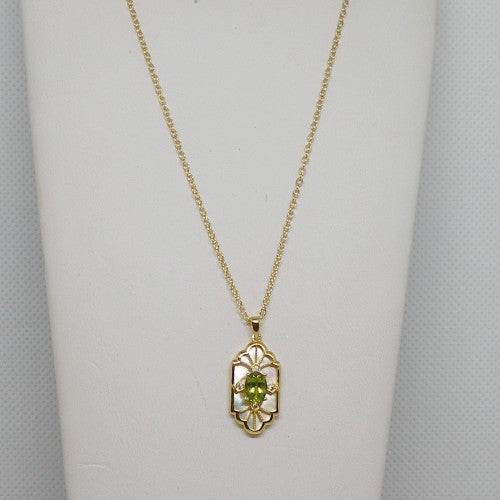 Elegant Peridot Pendant Necklace