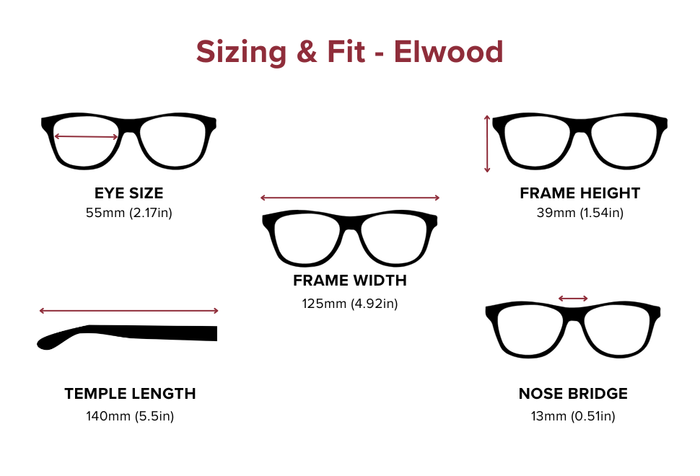 DebSpecs Large-size eyewear fit guide Elwood