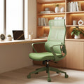 Ergonomic Colorful Office Chair 500lb (About 226.8kg) Home Office Mesh Breathable High Back, With Adjustable Lumbar Support Computer Chair, Integrated Molded Foam Seat Cushion, Fireproof (Green)