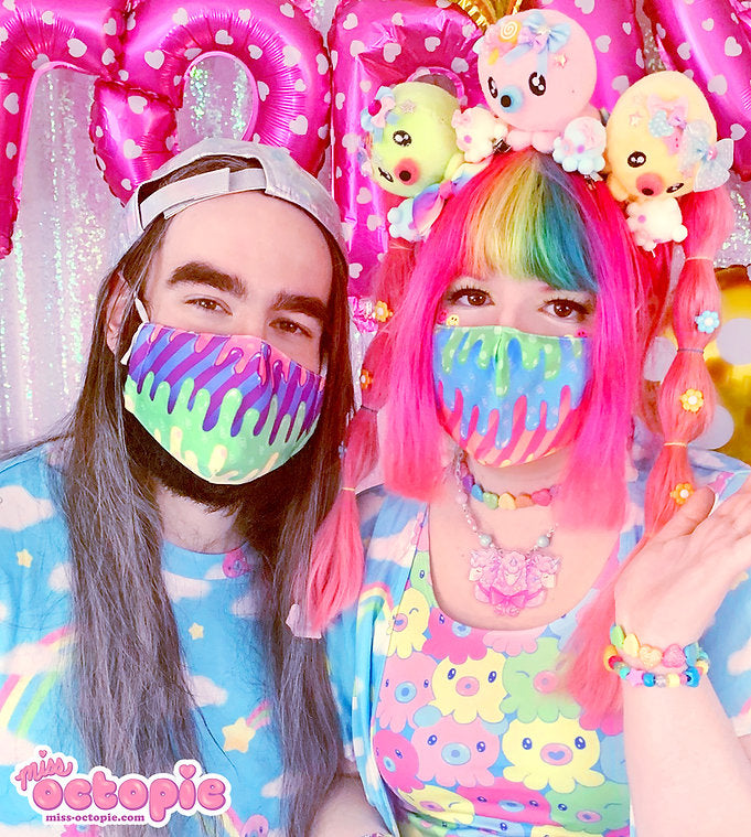 Fashion Monster Drippy Cloth Face Mask